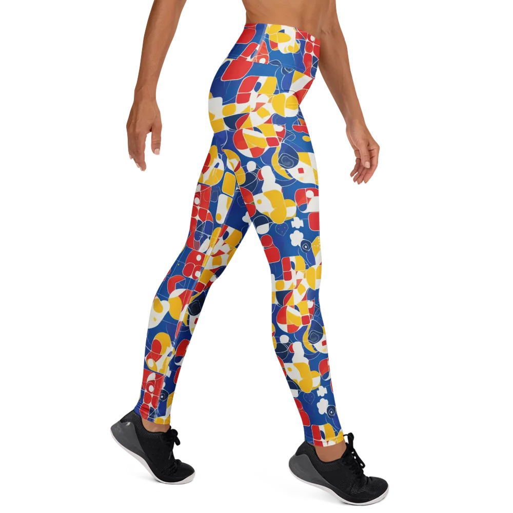 Modular Sunburst on Yoga Leggings — Right