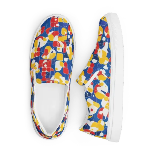 Modular Sunburst on a Men's Slip-On Canvas Shoes