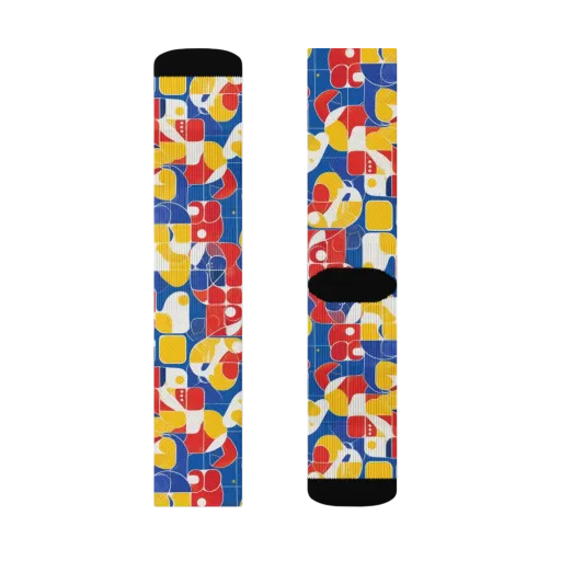 Modular Sunburst on a Socks