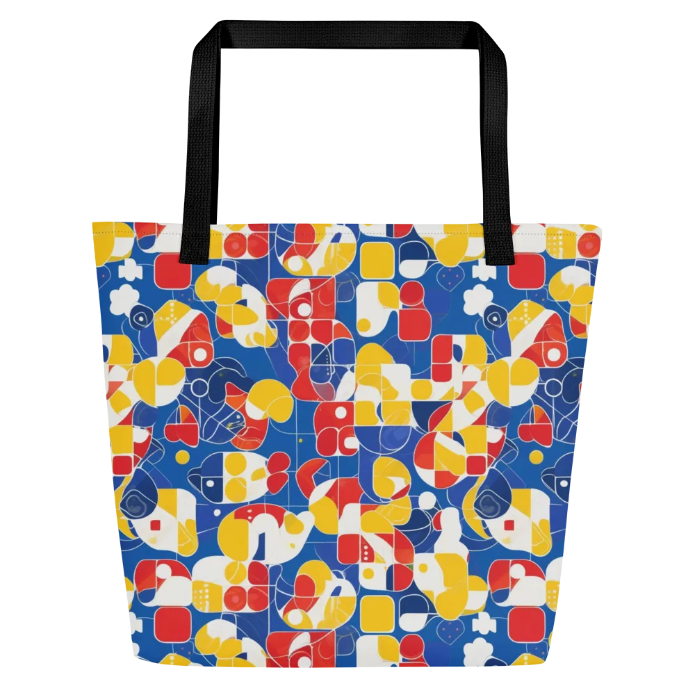 Modular Sunburst on Large Tote Bag W/ Pocket — Front