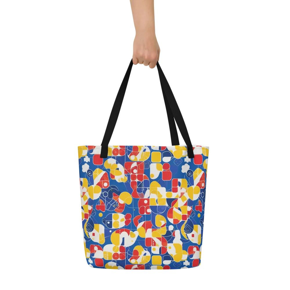 Modular Sunburst on Large Tote Bag W/ Pocket — Front