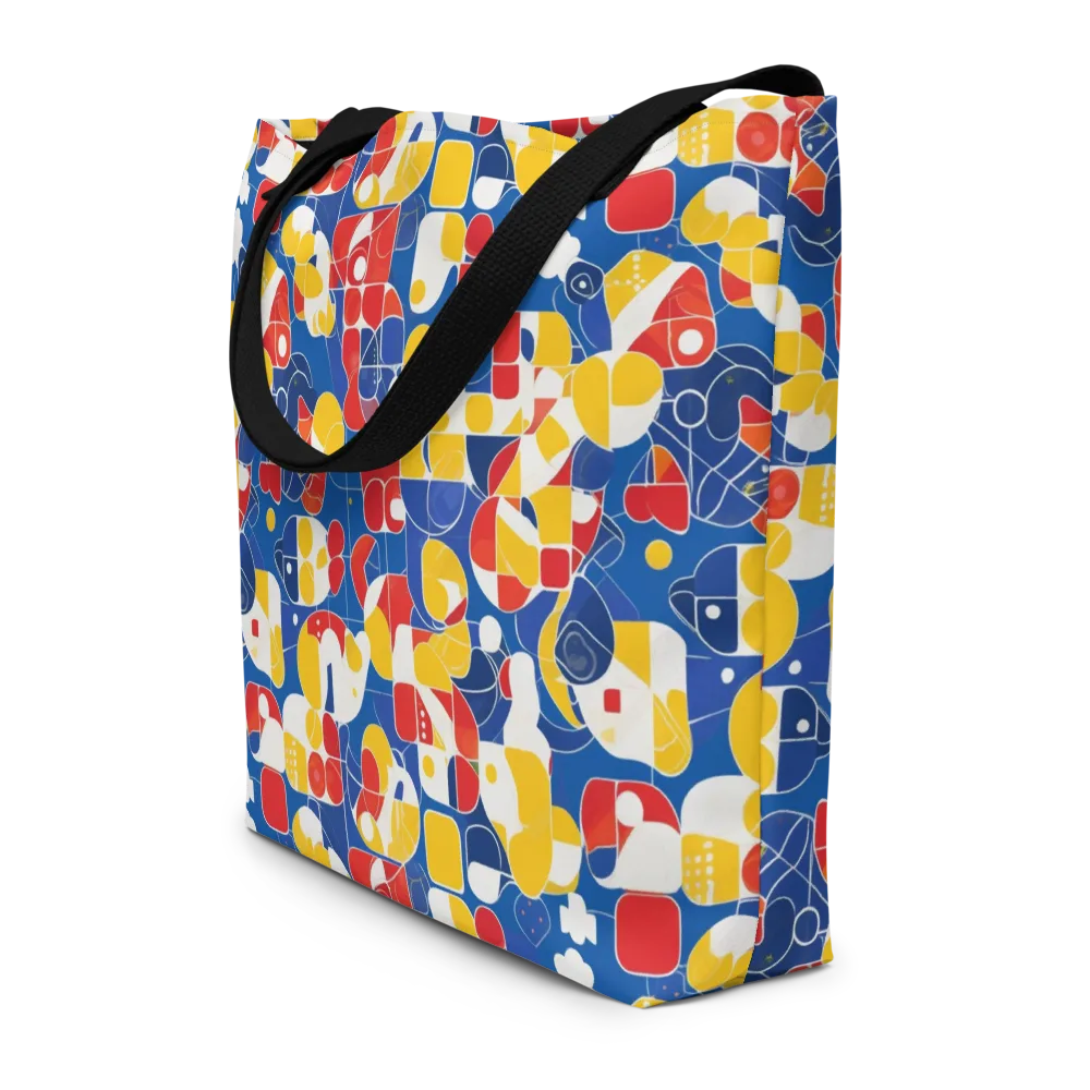 Modular Sunburst on Large Tote Bag W/ Pocket — Front