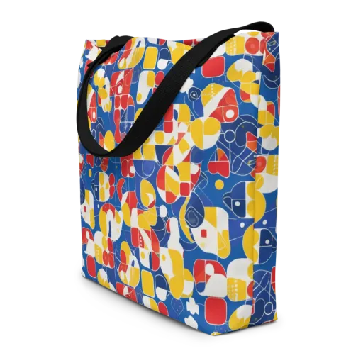 Modular Sunburst on a Large Tote Bag W/ Pocket