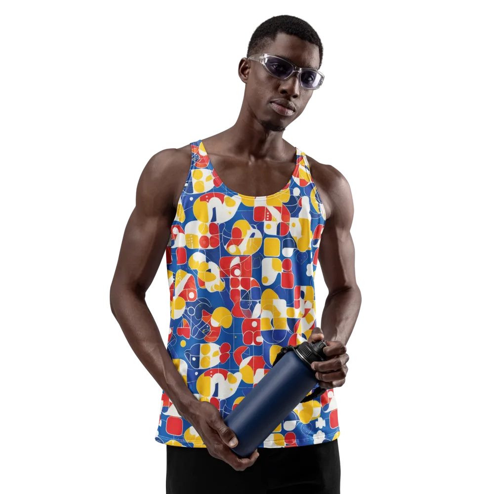 Modular Sunburst on Men's Tank Top — Front