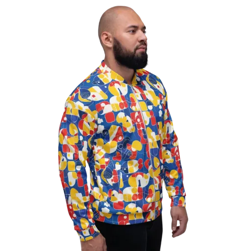 Modular Sunburst on a Bomber Jacket