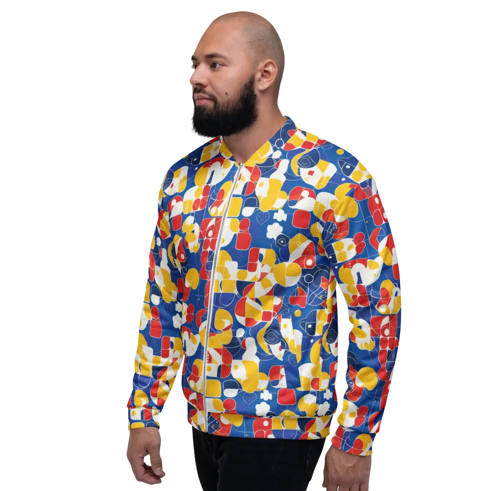 Modular Sunburst on Bomber Jacket — Left