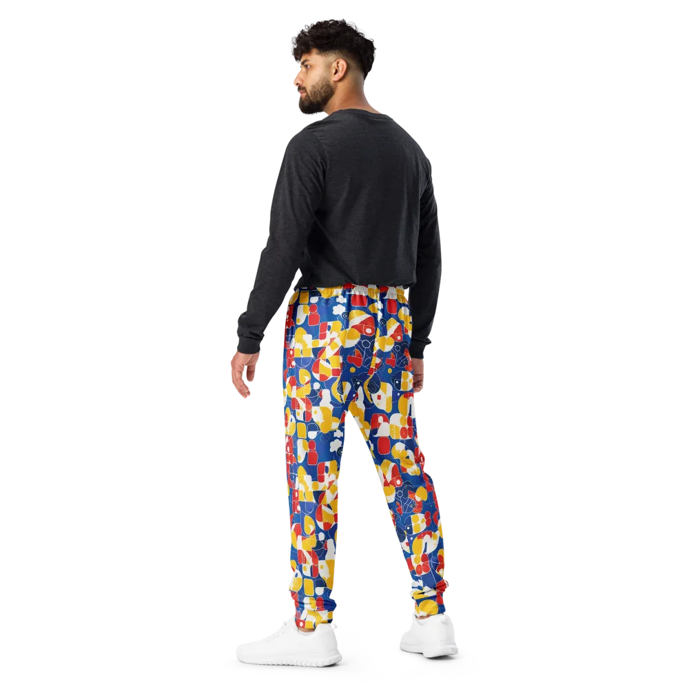 Modular Sunburst on Men's Joggers — Back