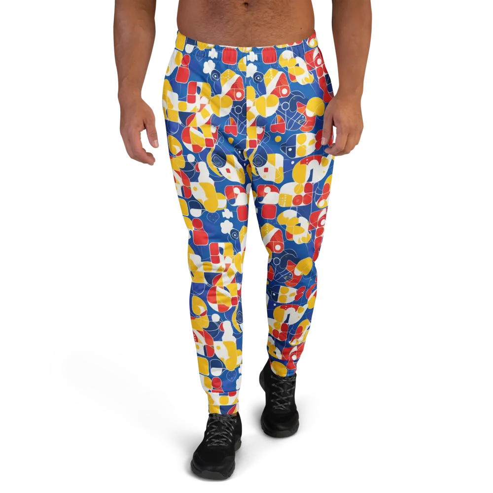 Modular Sunburst on Men's Joggers — Front