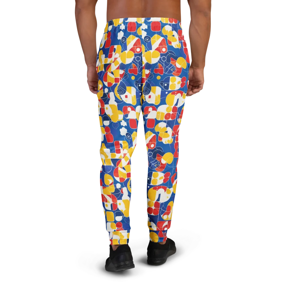 Modular Sunburst on Men's Joggers — Back