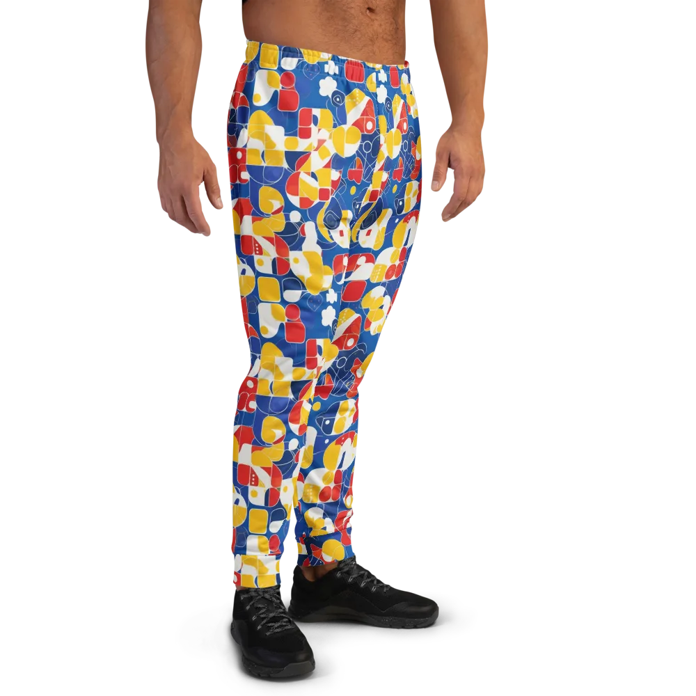 Modular Sunburst on Men's Joggers — Right