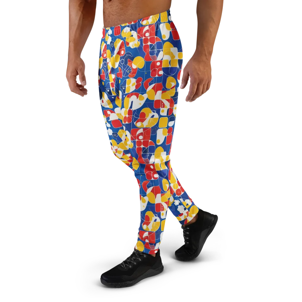 Modular Sunburst on Men's Joggers — Left