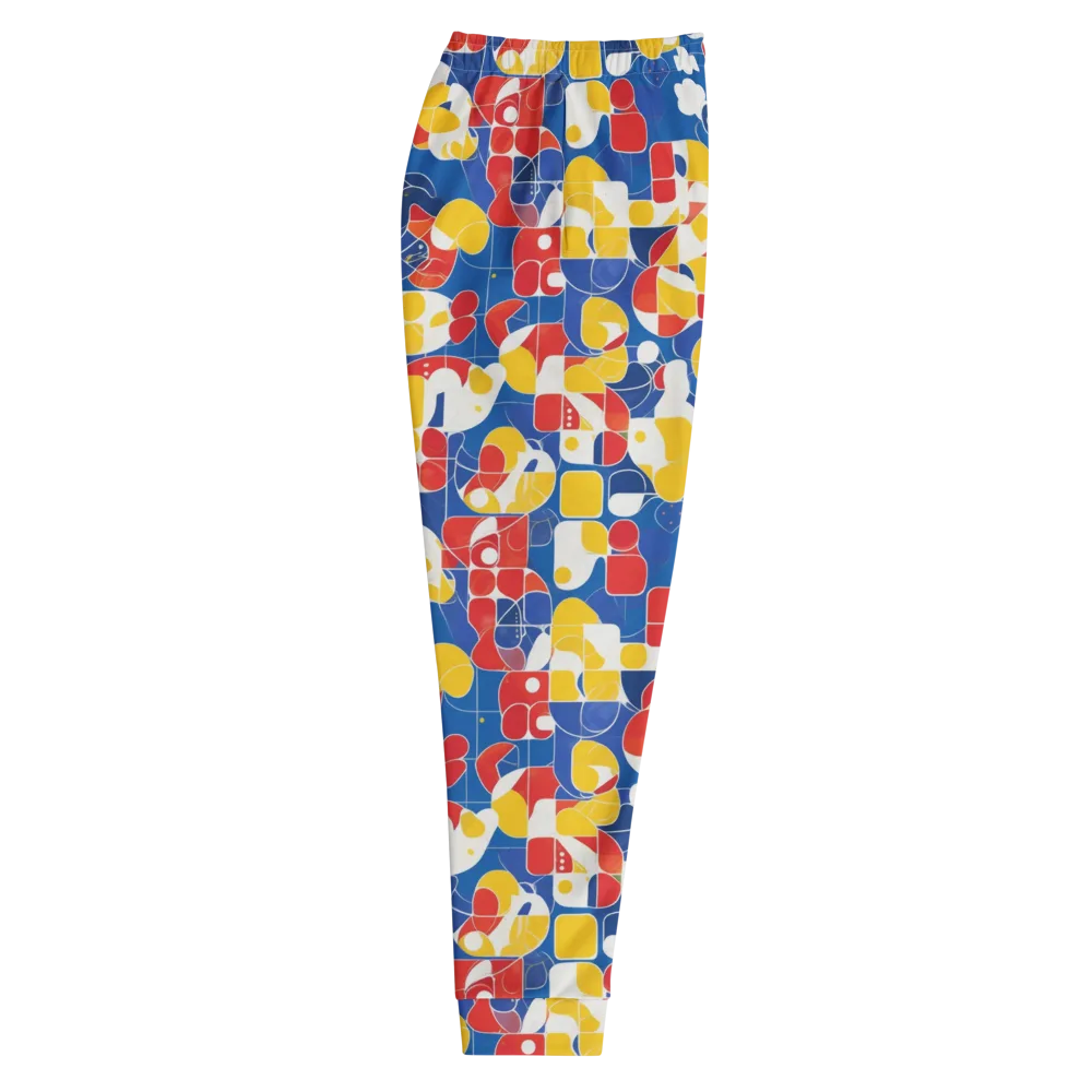 Modular Sunburst on Men's Joggers — Right
