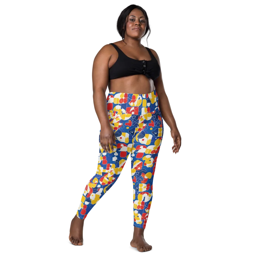 Modular Sunburst on Leggings with Pockets — Front