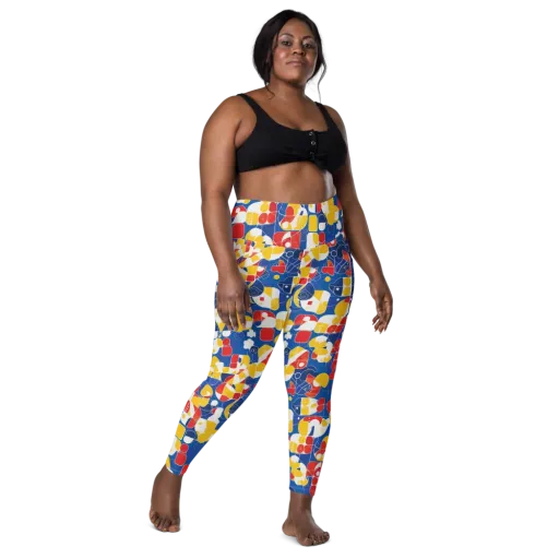 Modular Sunburst on a Leggings with Pockets