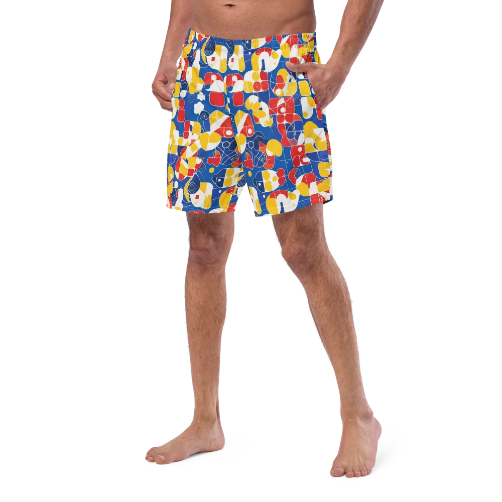 Modular Sunburst on Swim Trunks — Left Front