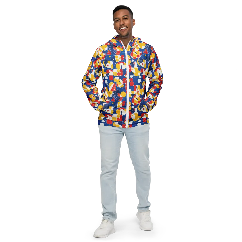 Modular Sunburst on Men's Windbreaker — Front