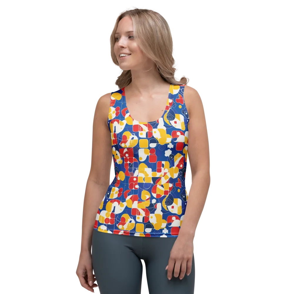 Modular Sunburst on Women's Tank Top — Front