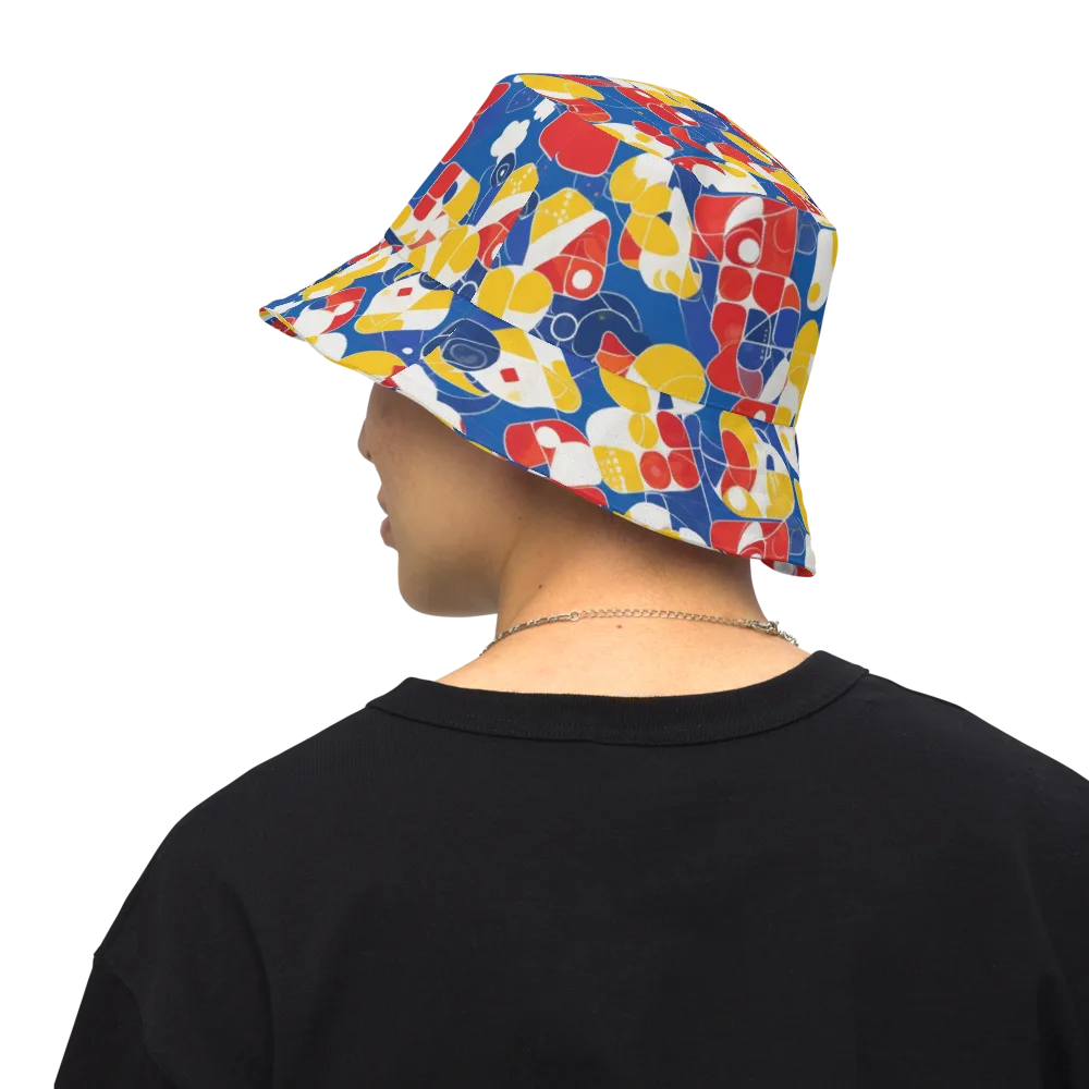 Modular Sunburst on Reversible Bucket Hat — Back Inside