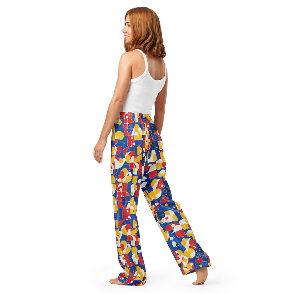 Modular Sunburst on Women's Pajama Pants — Back