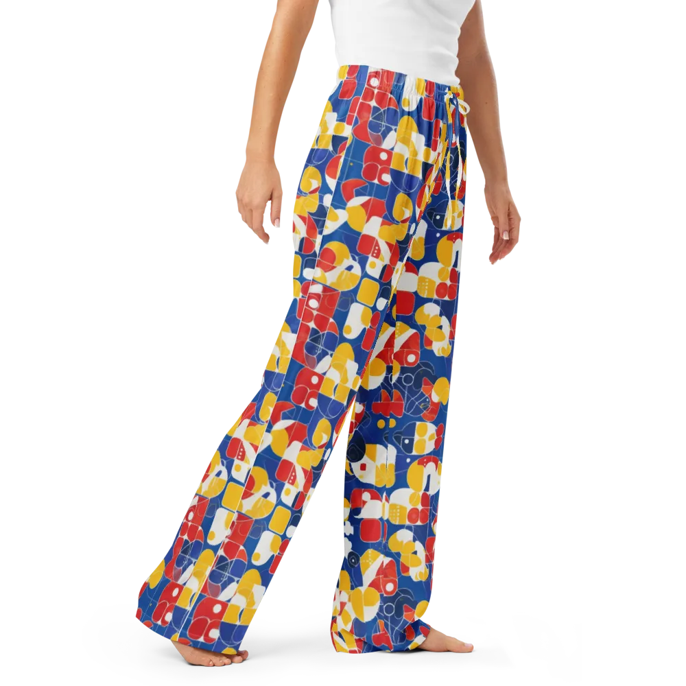 Modular Sunburst on Women's Pajama Pants — Right Front