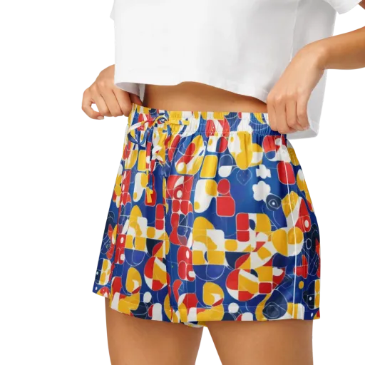 Modular Sunburst on a Women's Pajama Shorts