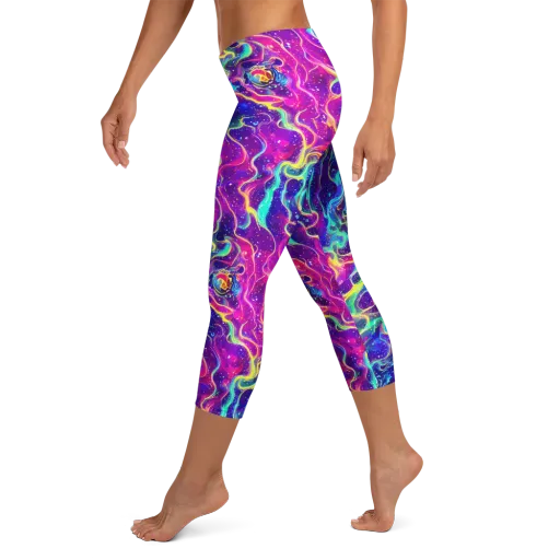 Liquid Light Show on a Capri Leggings