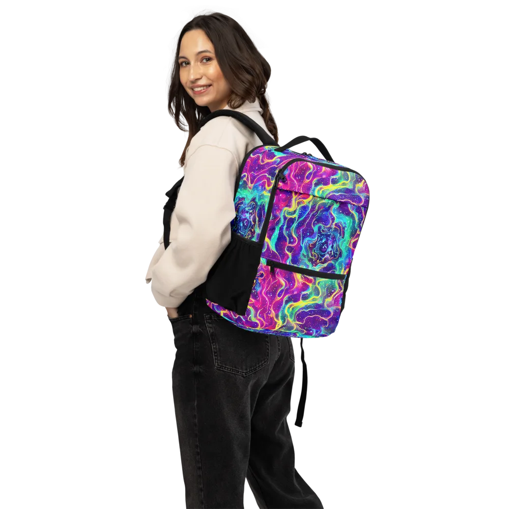 Liquid Light Show on Utility Backpack — Back