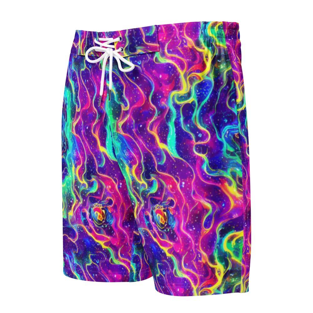 Liquid Light Show on Men's Board Shorts — Front