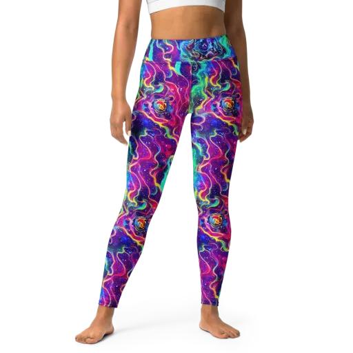 Liquid Light Show on a Yoga Leggings