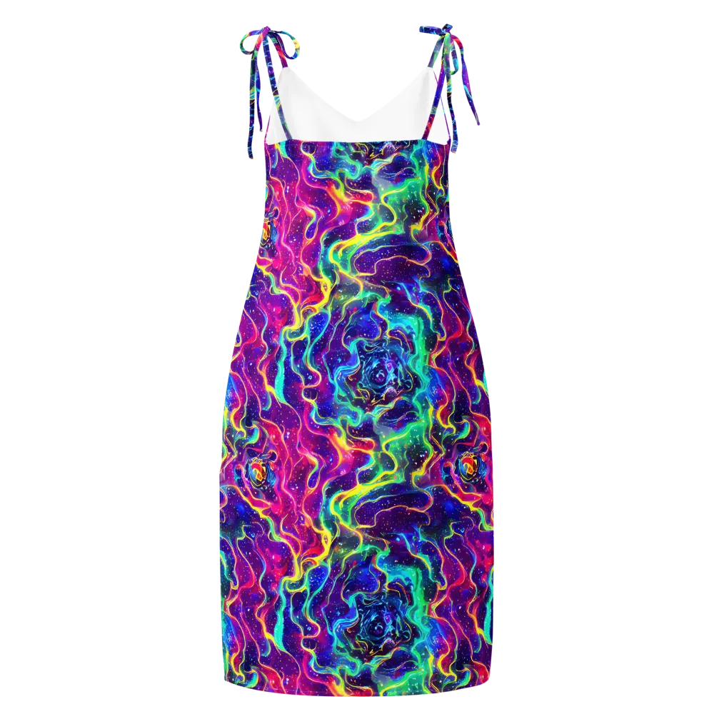 Liquid Light Show on Slip Dress — Back