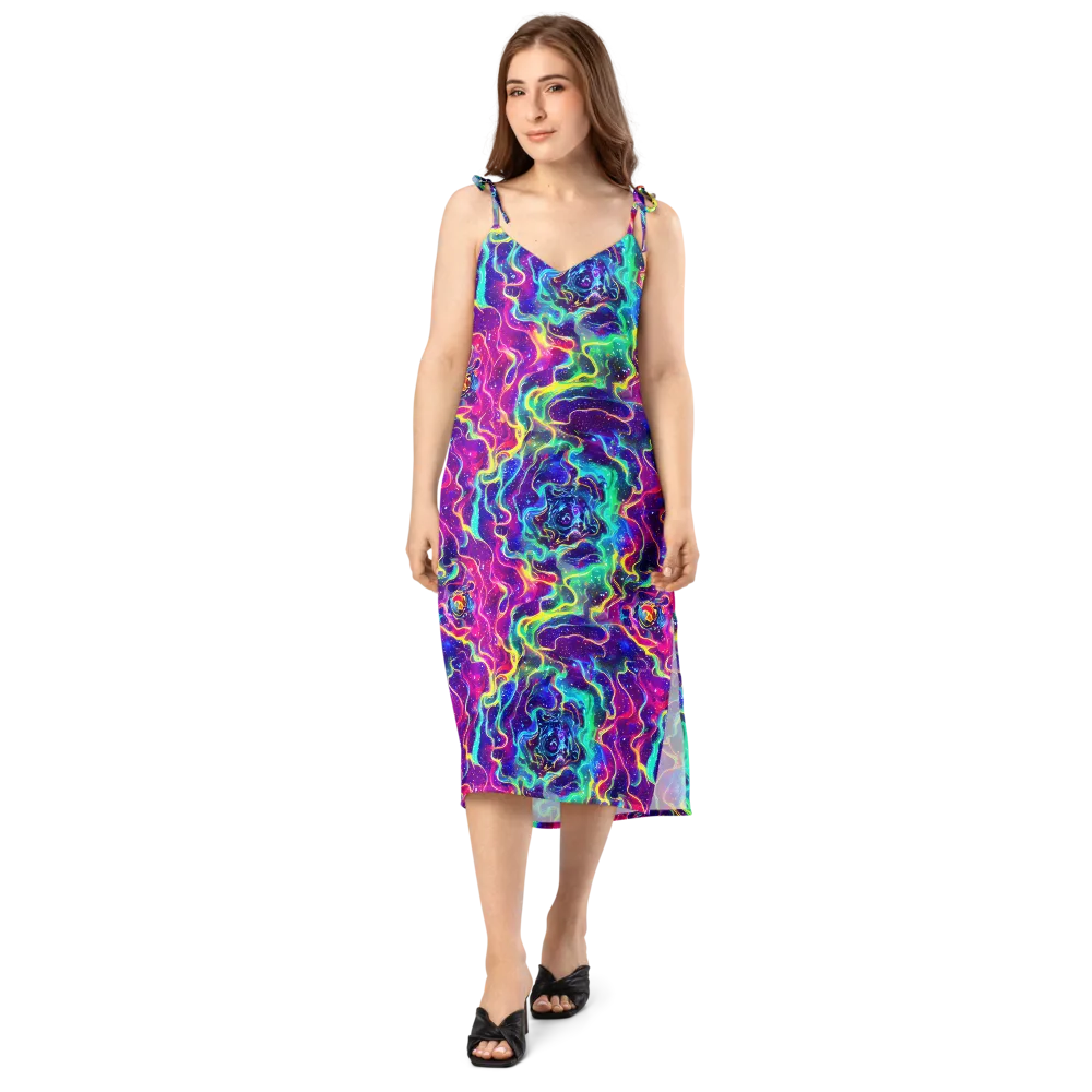 Liquid Light Show on Slip Dress — Front