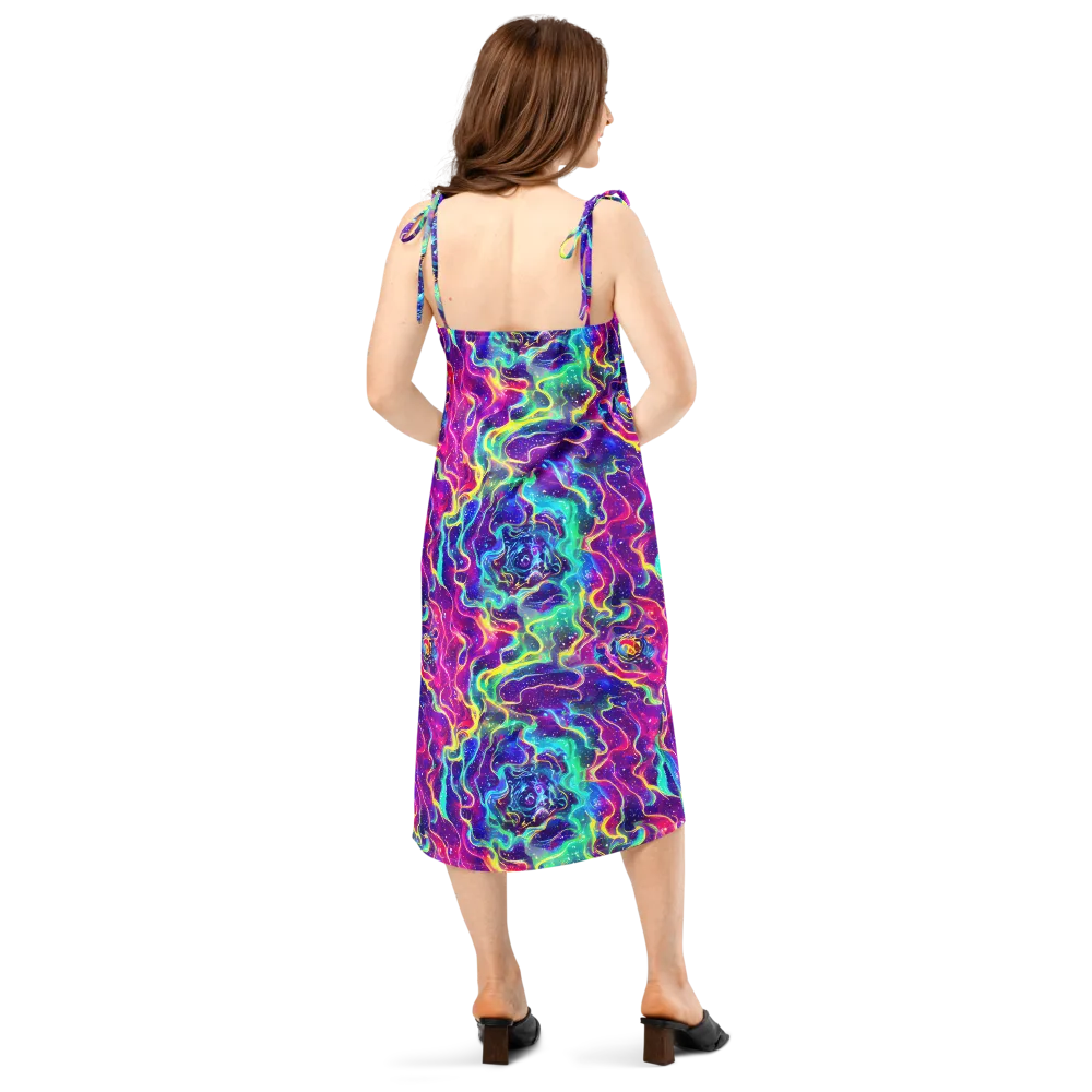 Liquid Light Show on Slip Dress — Back