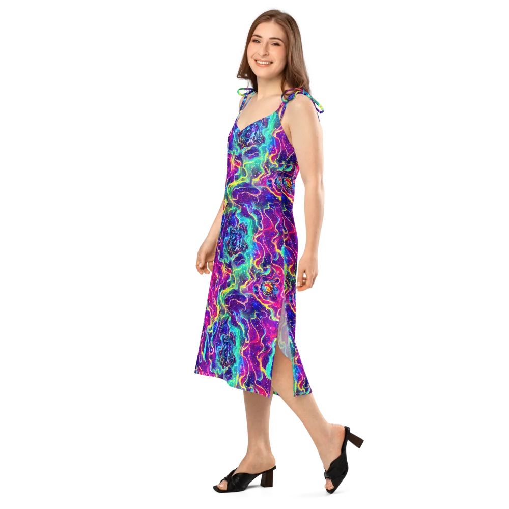 Liquid Light Show on Slip Dress — Left Front