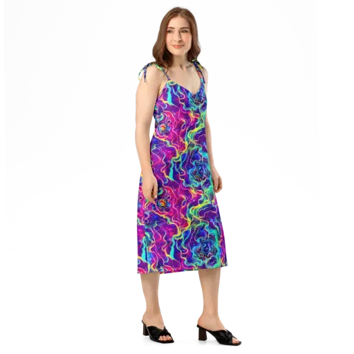 Liquid Light Show on a Slip Dress