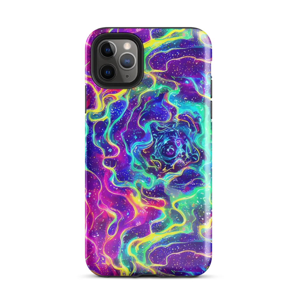 Liquid Light Show on Tough Case for iPhone® — Front