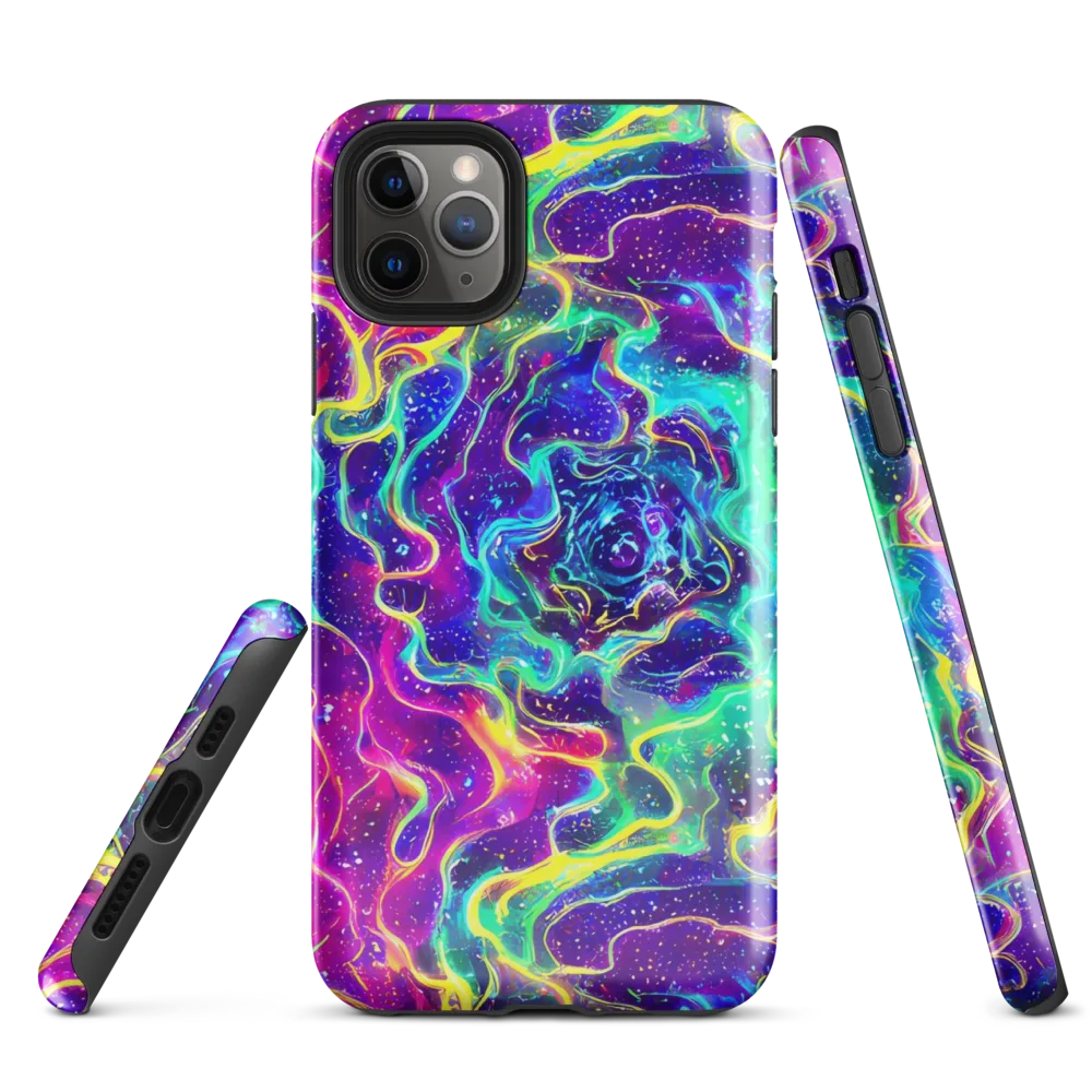Liquid Light Show on Tough Case for iPhone® — Front