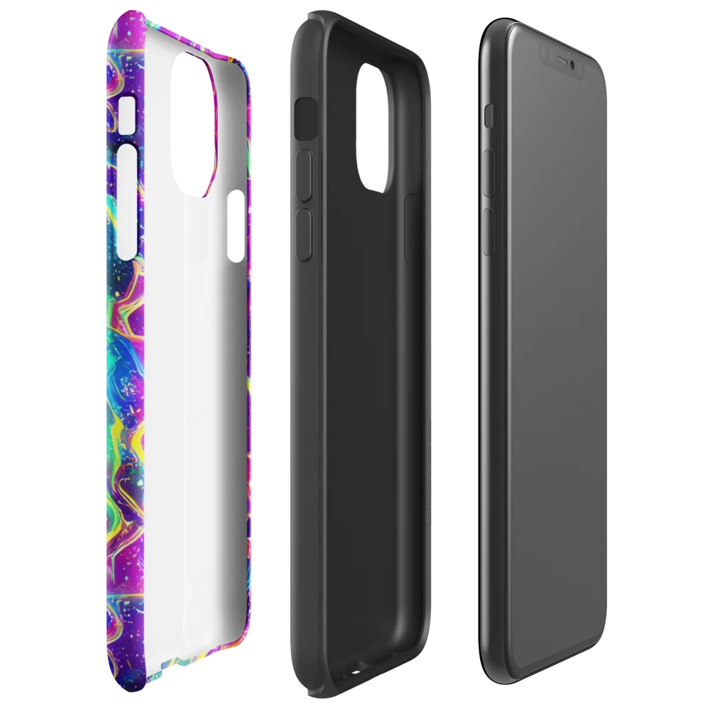 Liquid Light Show on Tough Case for iPhone® — Right