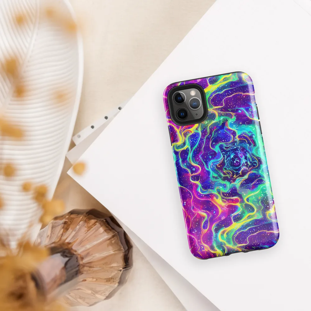 Liquid Light Show on Tough Case for iPhone® — Front