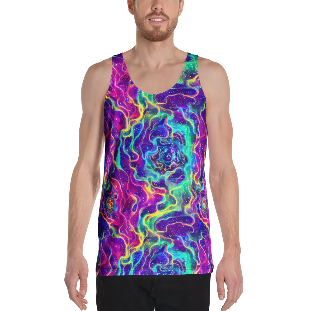 Liquid Light Show on Men's Tank Top — Front