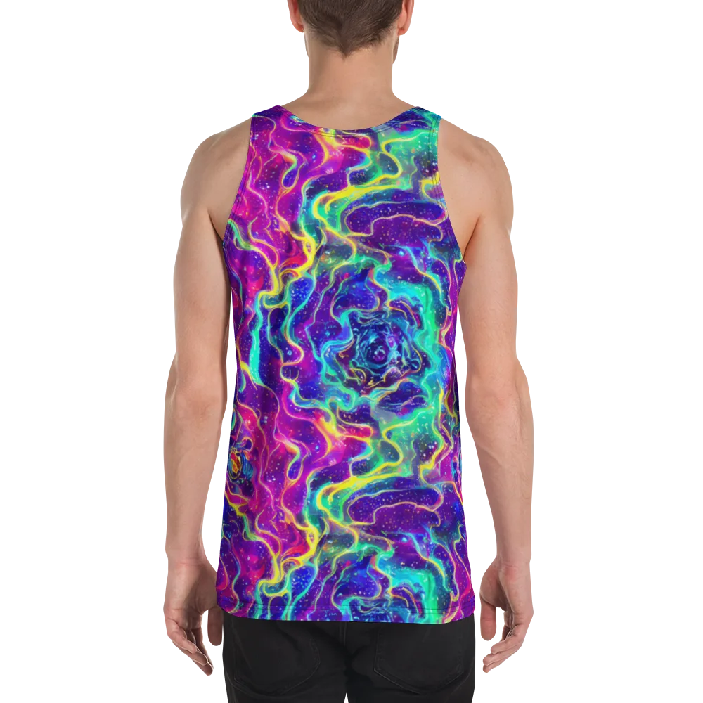 Liquid Light Show on Men's Tank Top — Back