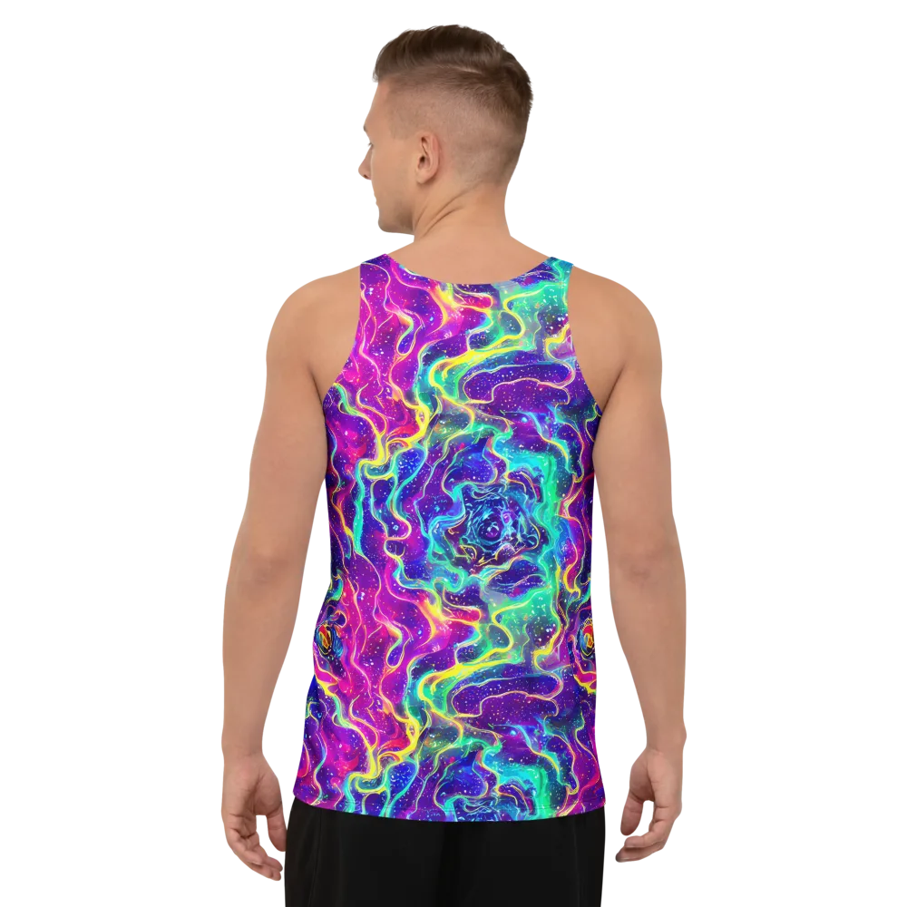 Liquid Light Show on Men's Tank Top — Back