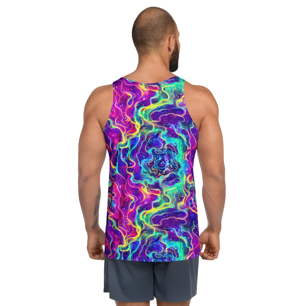 Liquid Light Show on Men's Tank Top — Back