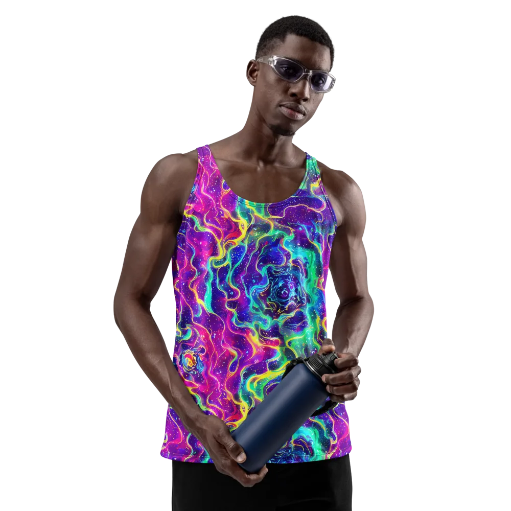 Liquid Light Show on Men's Tank Top — Front