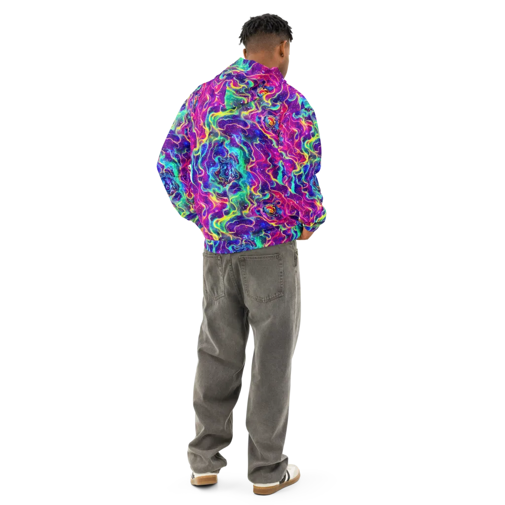 Liquid Light Show on Cotton Hoodie — Back
