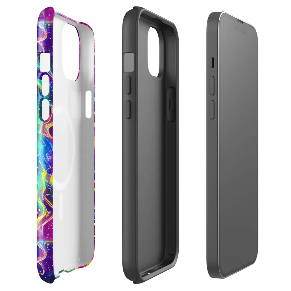 Liquid Light Show on MagSafe Tough Case for iPhone® — Front