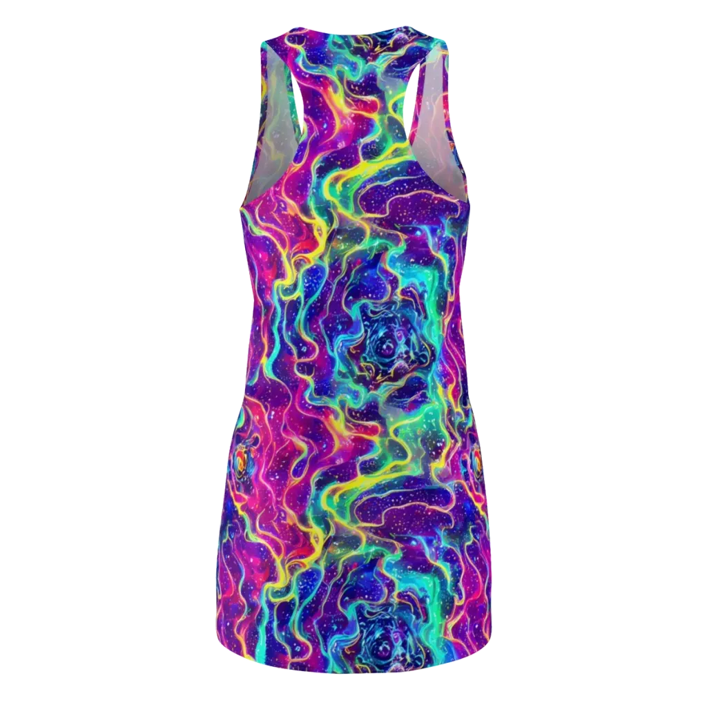 Liquid Light Show on Racerback Dress — Back