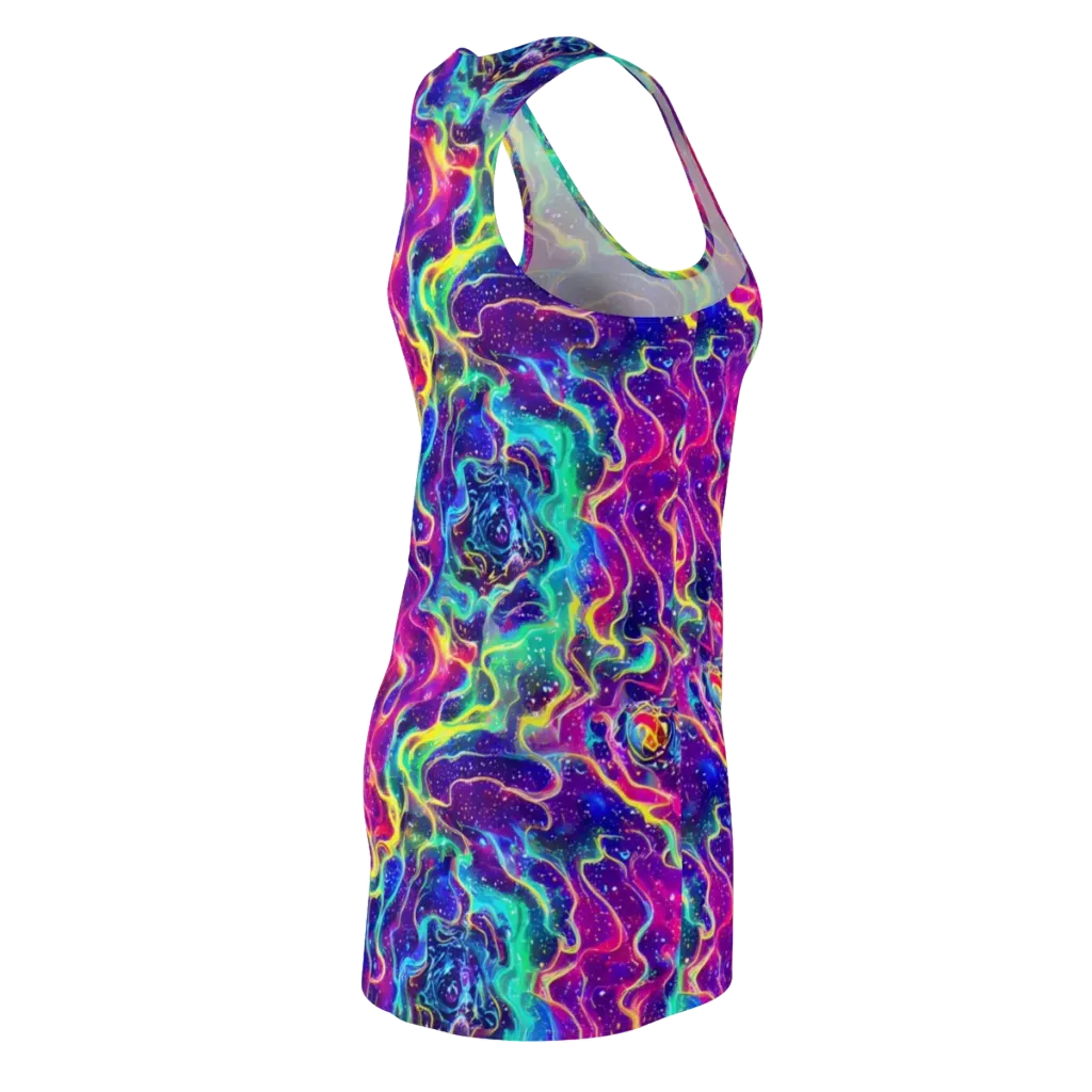 Liquid Light Show on Racerback Dress — Back Side