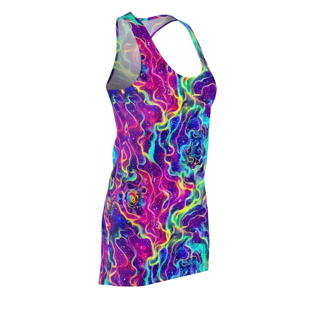 Liquid Light Show on Racerback Dress — Front Side
