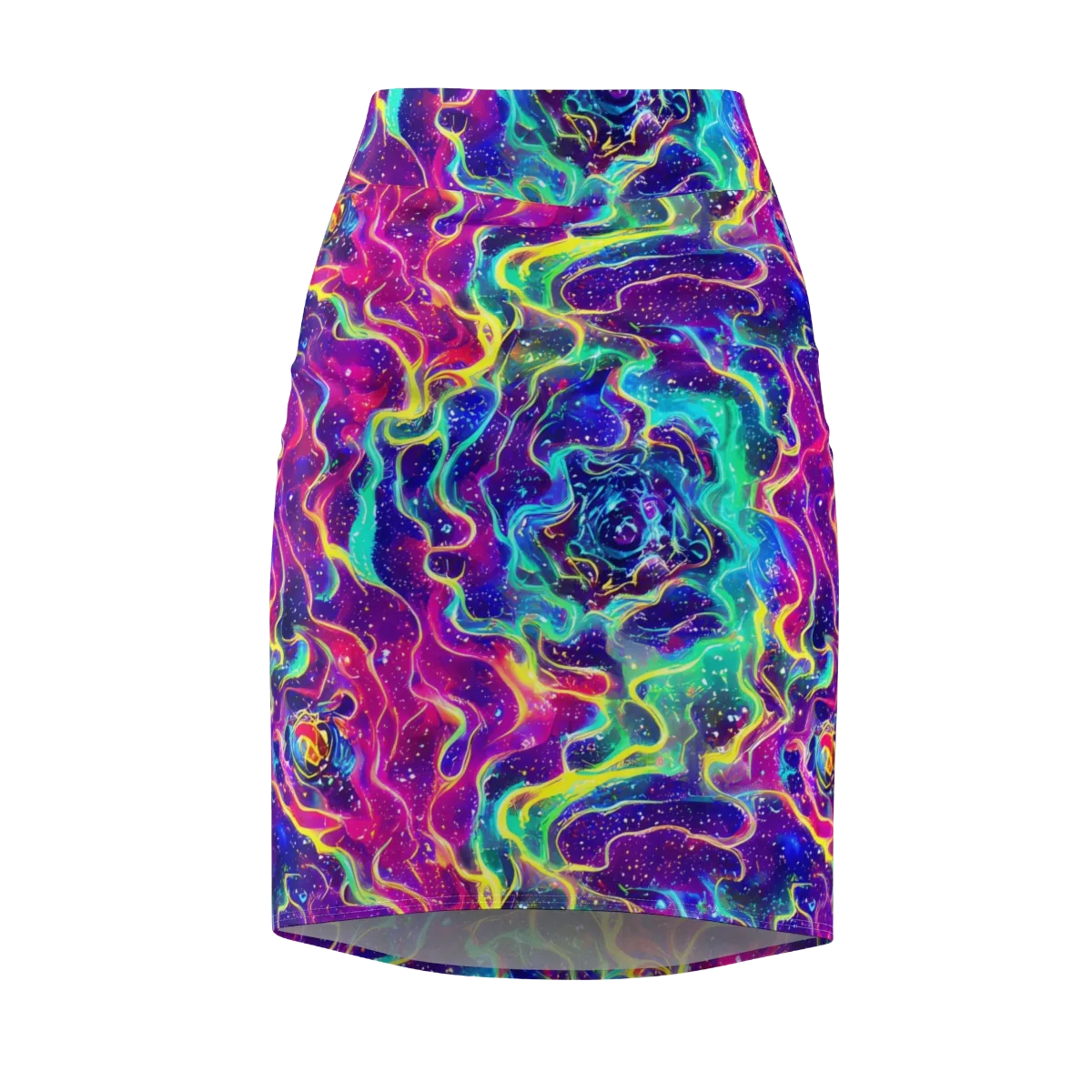 Liquid Light Show on Pencil Skirt — Front