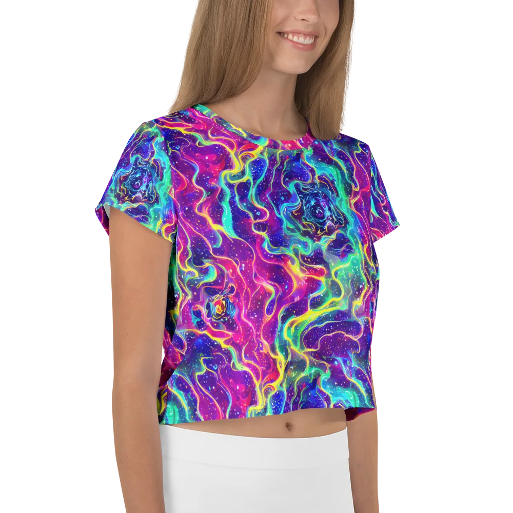Liquid Light Show on Crop Tee — Right